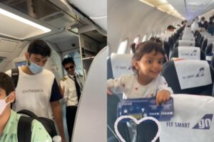 Menina fica radiante após descobrir que o primeiro voo da vida será comandado pelo pai piloto