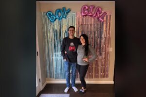 Haley Gray publicou um vídeo super criativo sobre o chá revelação da filha