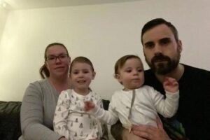 Apartamento que a família mora em Londres