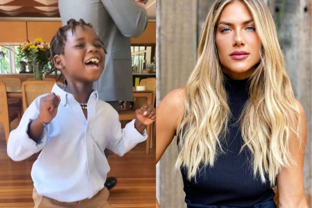 Giovanna Ewbank registra Bless fazendo “dacinha” ao saber que vai comer comida japonesa