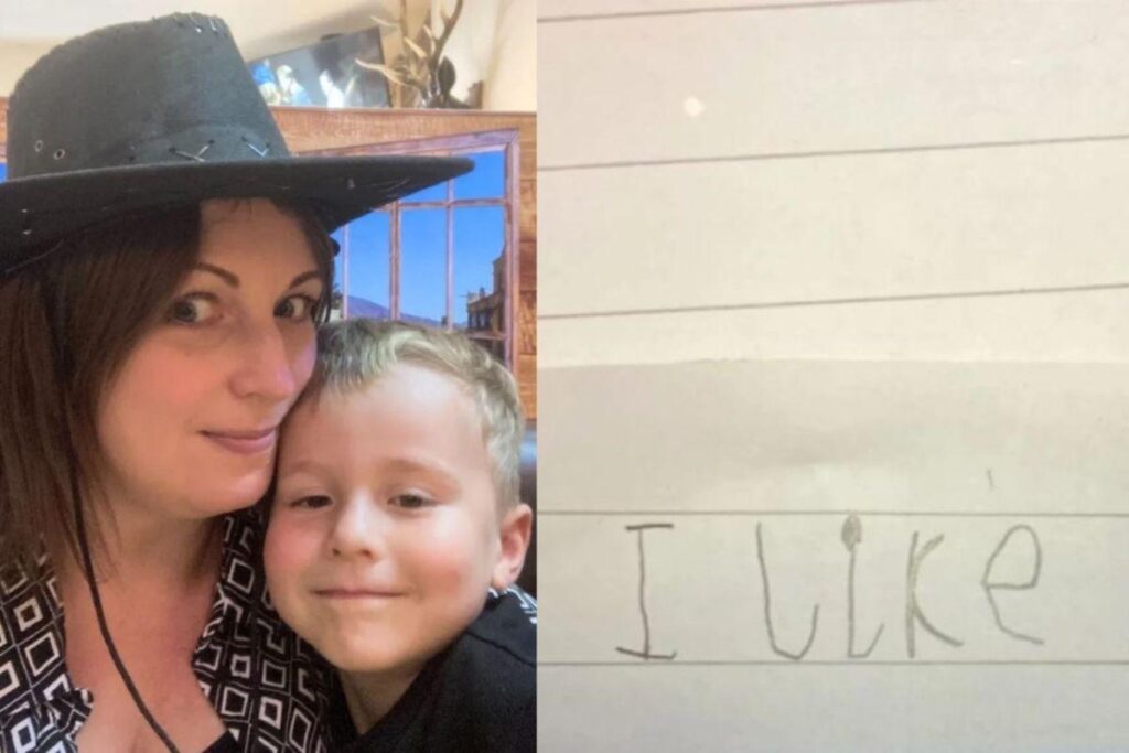 “Eu gosto de vinho” o menino de 5 anos escreveu