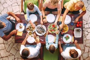 A mulher contou para os sogros antes que era vegetariana