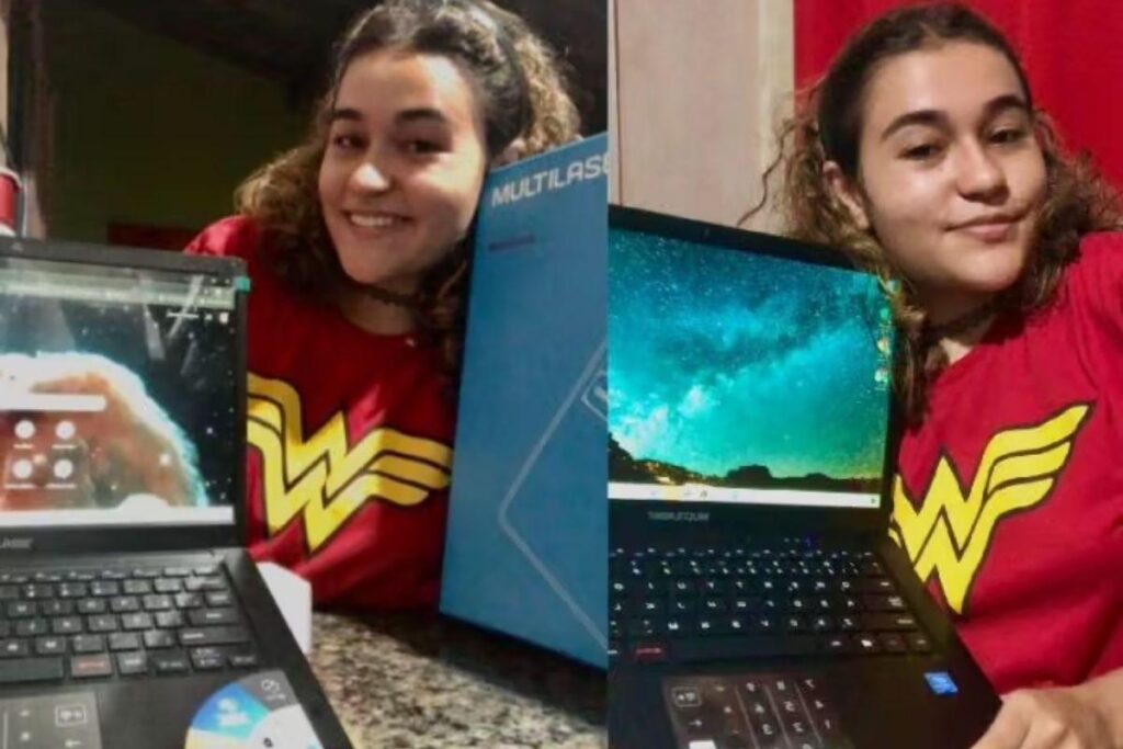 O desejo de Maria Larissa é que mais pessoas conheçam sobre astronomia