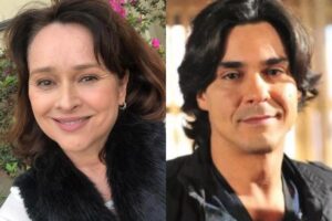 Myrian Rios e o filho, Pedro Arthur, fruto do relacionamento da atriz com André Gonçalves