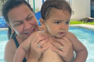 Ruth Moreira relembra da filha ao comemorar o aniversário do neto