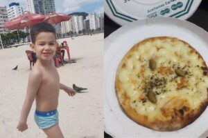 A pizzaria se solidarizou e decidiu enviar o pedido exclusivo para a criança