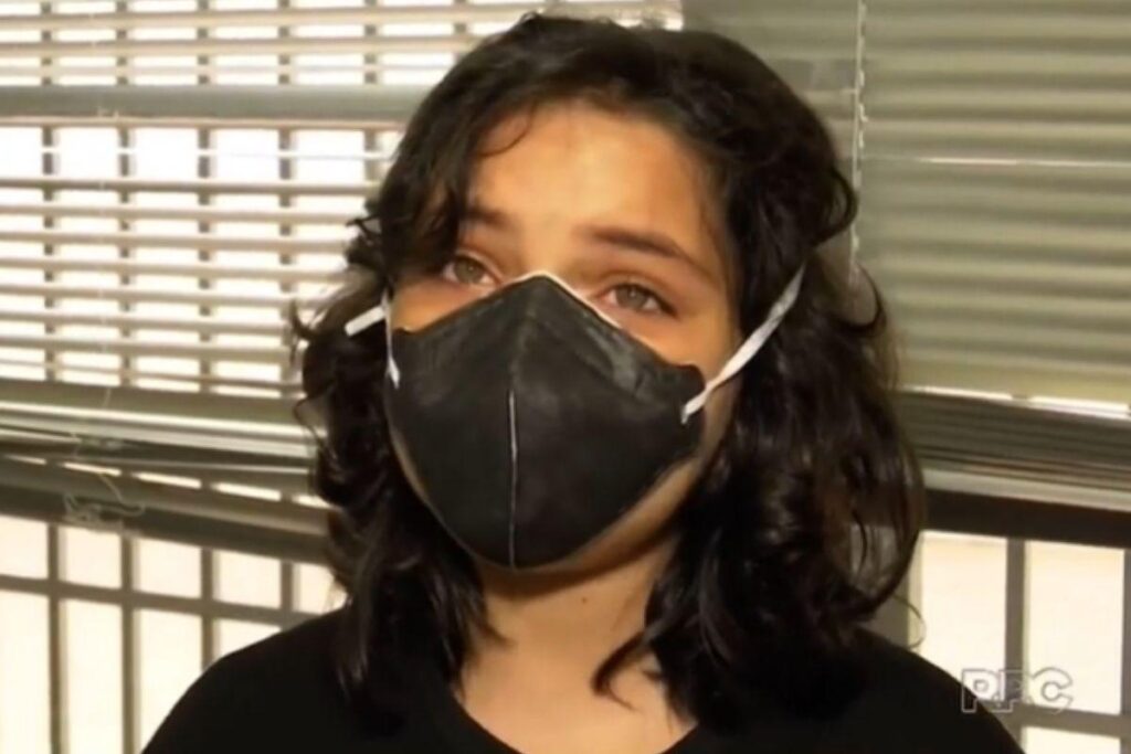 Olga foi entrevistada em um jornal de Londrina