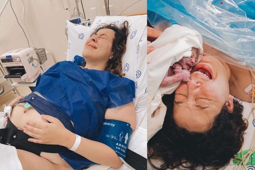 Camila Monteiro contou como foi o parto dos filhos gêmeos