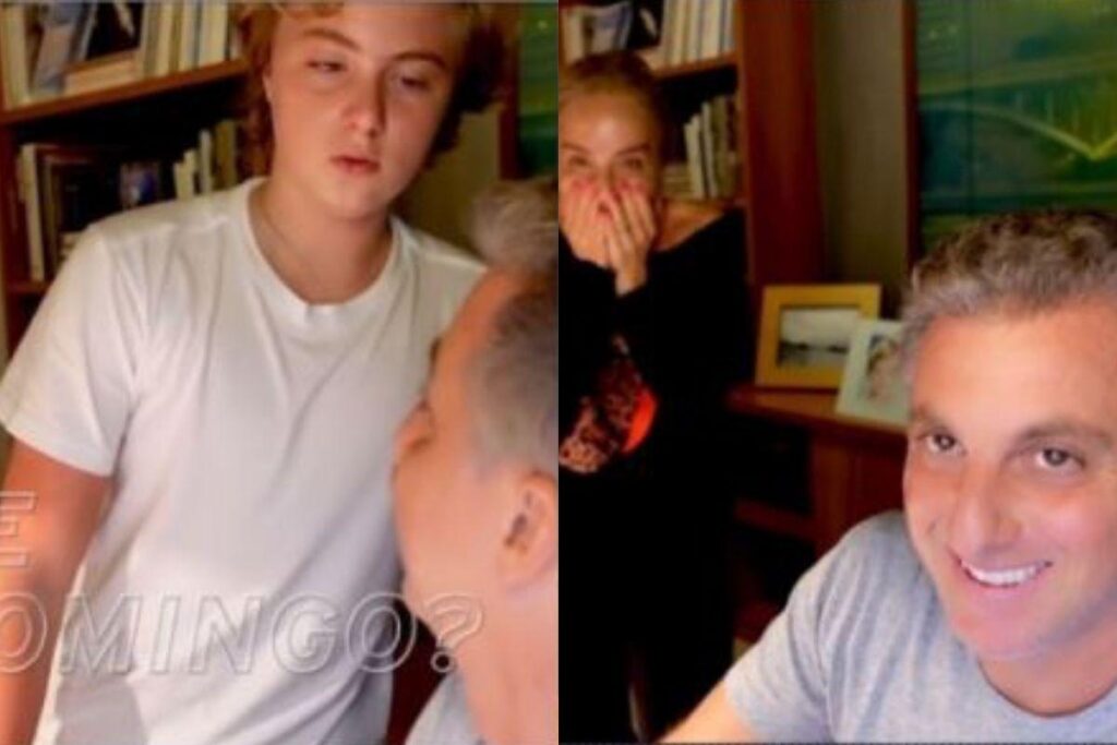 Vídeo compartilhado pelo apresentador mostra família comemorando a contratação