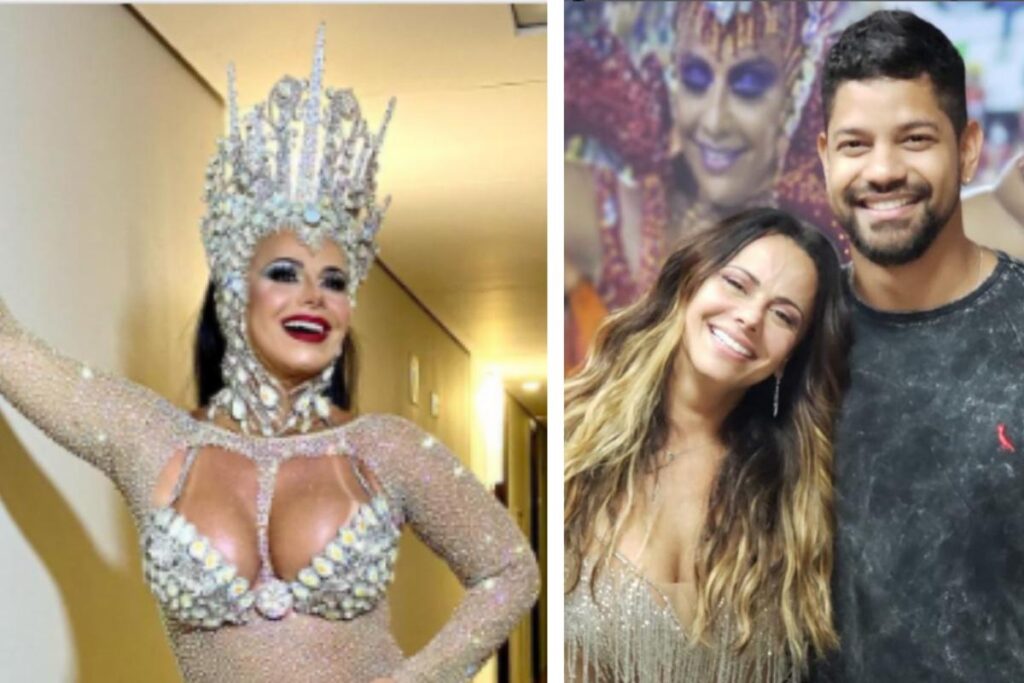 Viviane Araújo prova que vai continuar no carnaval mesmo grávida e mostra barriga em fantasia
