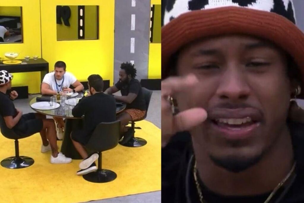 Paulo André conta sobre situação que passou com filho na UTI para os amigos do confinamento
