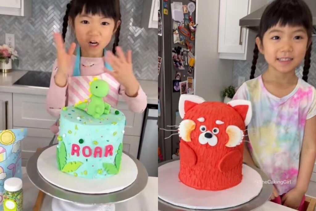 Elli tem apenas 4 anos e faz bolos decorativos incríveis