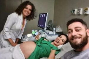 Polyana e o marido viveram boa parte da gestação, angustiados