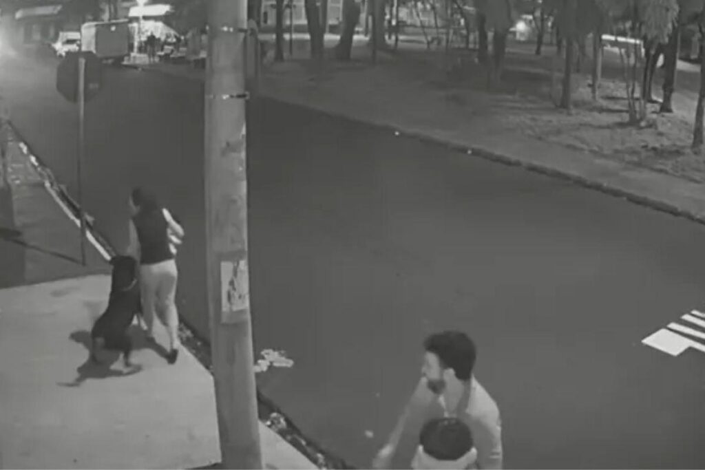 Família é atacada por cachorro rottweiler