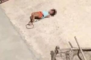 Menina indiana é gravada se contorcendo em telhado