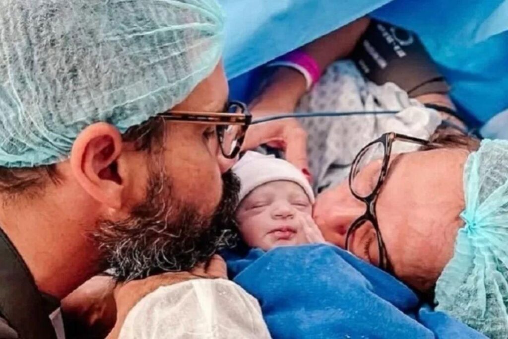 Letícia Cazarré teve Maria Guilhermina em um parto emocionante