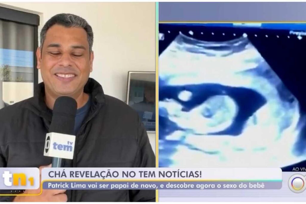 Repórter será pai de um menino