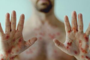 O homem testou positivo para covid-19 e logo em seguida, para monkeypox