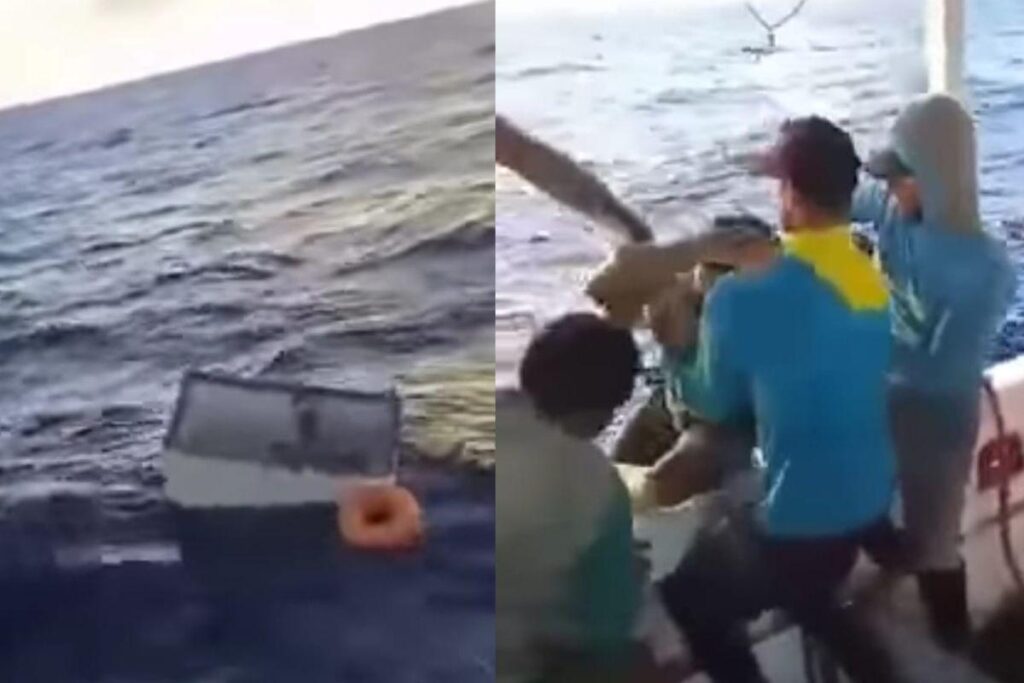 O brasileiro à deriva foi encontrado a 400 km da costa