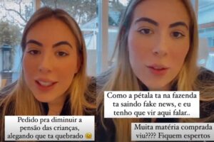 A irmã de Pétala defendendo a irmã que está em reality