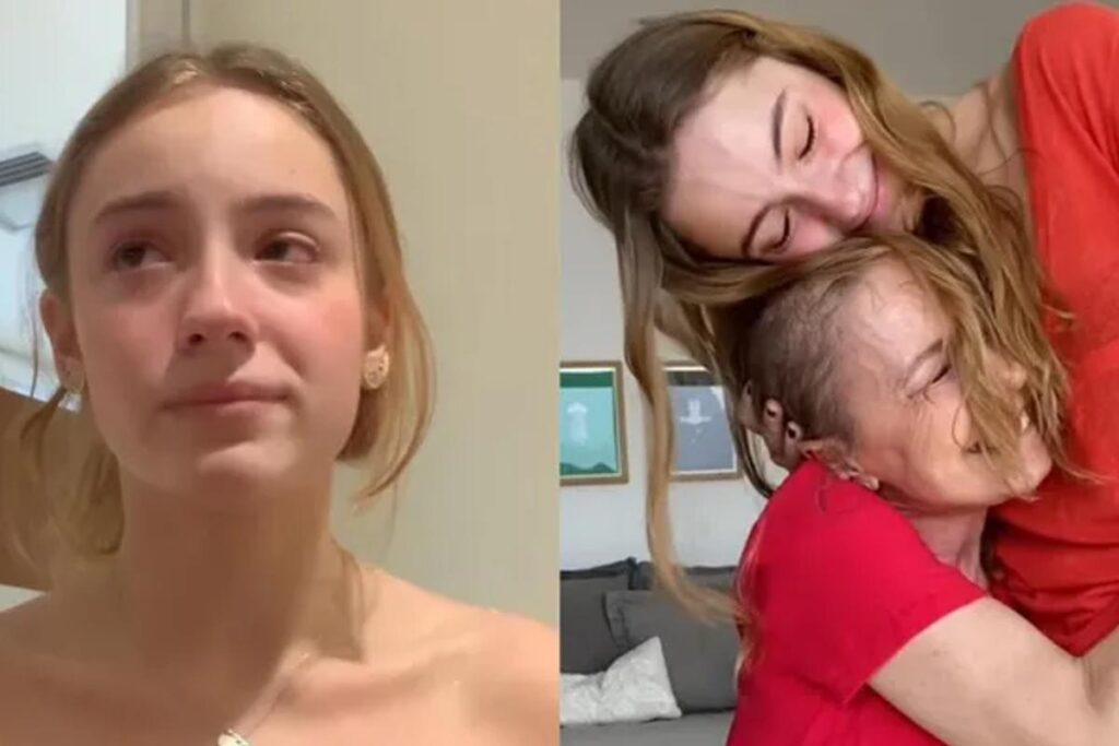 A filha fez o relato através de um vídeo postado nas redes sociais