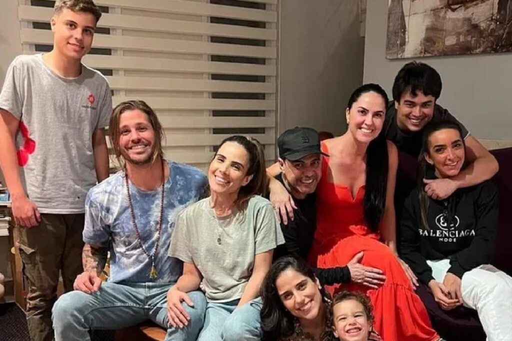 Wanessa Camargo levou o namorado, Dado Dolabella, à festa de aniversário da irmã
