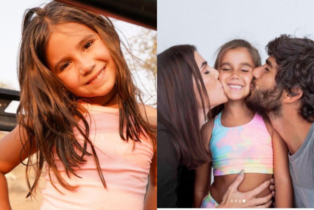 Deborah Secco, Hugo Moura e Maria Flor aproveitaram um tempo em família em contato com a natureza