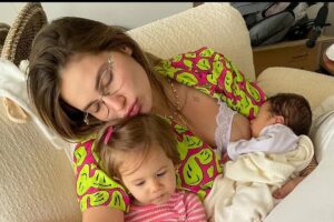 Virginia diz que continua sentido forte dores após o parto de Maria Flor