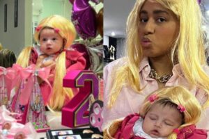 Alguns detalhes da festa publicados na conta de Melanie, a qual é monitorada pela mãe