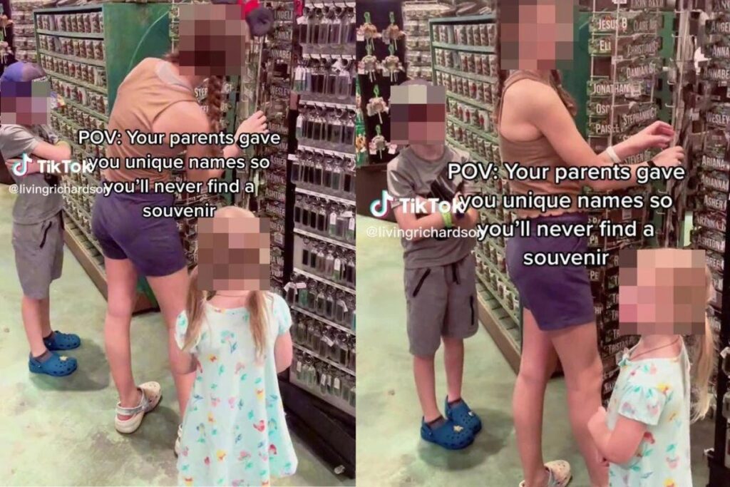 Mãe viraliza no tik tok ao comaprilhar os nomes únicos que esolheu para os três filhos dela