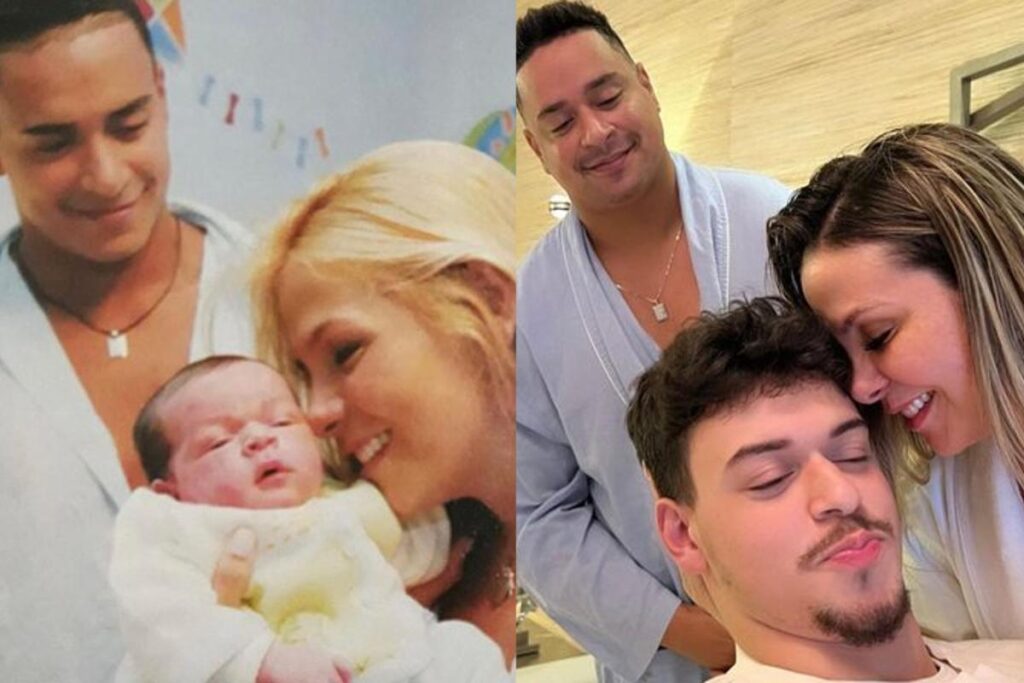 Carla Perez e o filho caçula, Victor Alexandre