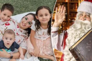 Mãe contrata papai noel para fazer os filhos ajudarem em casa