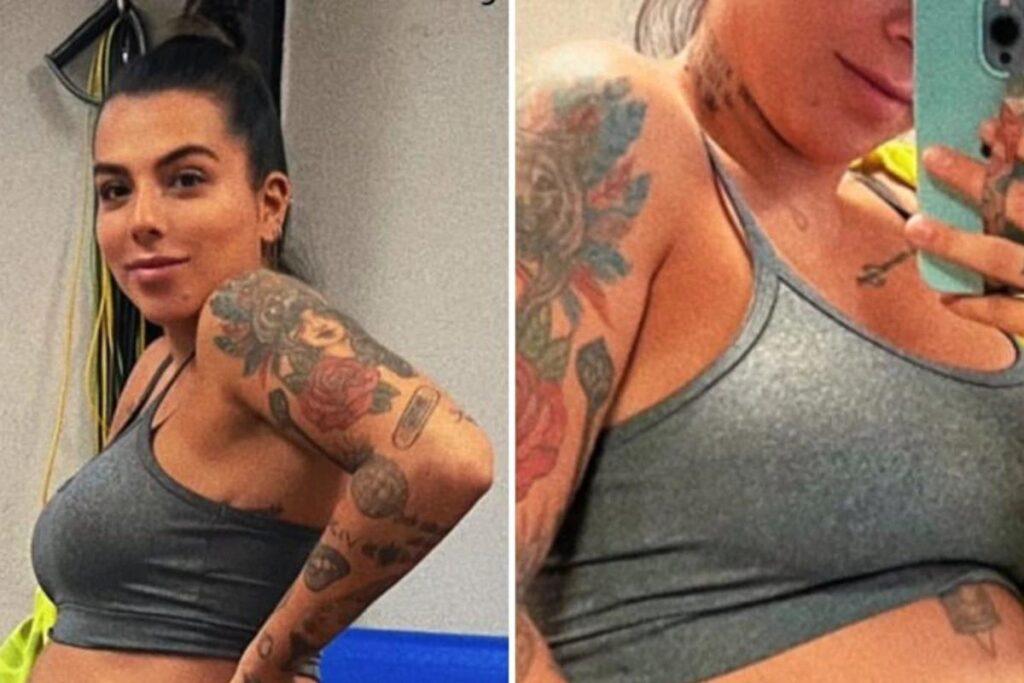 Grávida de 5 meses, Petra Mattar aparece com barrigão nos treinos: “Somos fitness”