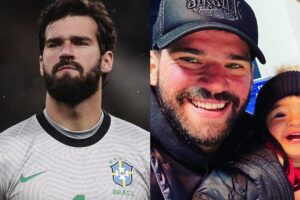 Alisson também é pai de Helena, sua única filha