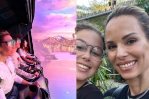 Ana Furtado curtiu o passeio na companhia da filha