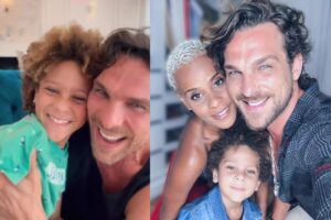 BBB23: Ao lado do filho, Igor Rickli, marido de Aline Wirley, se emociona: “Já é nossa campeã”