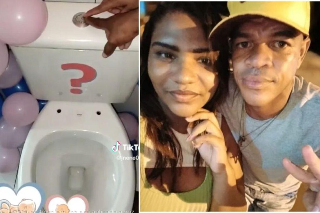 Casal faz chá revelação de forma inusitada