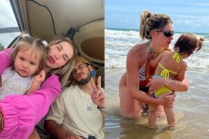 Um dos registros feitos por Virginia em suas redes sociais ao lado da filha