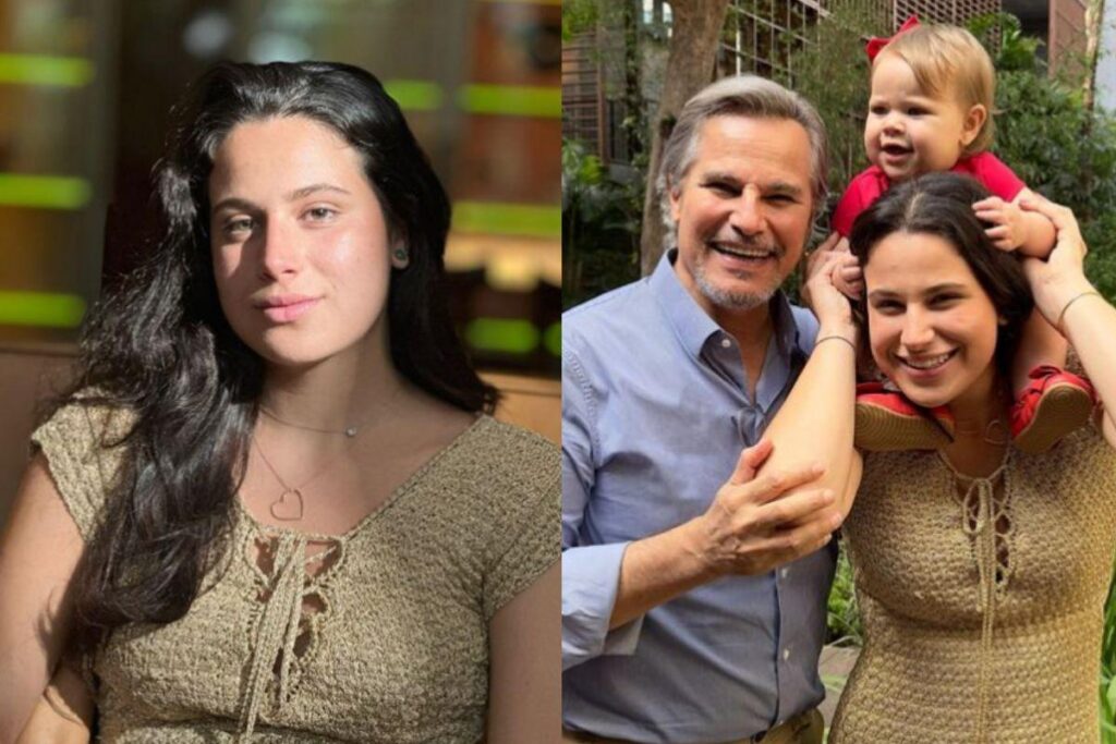 Edson Celulari surgiu ao lado da família