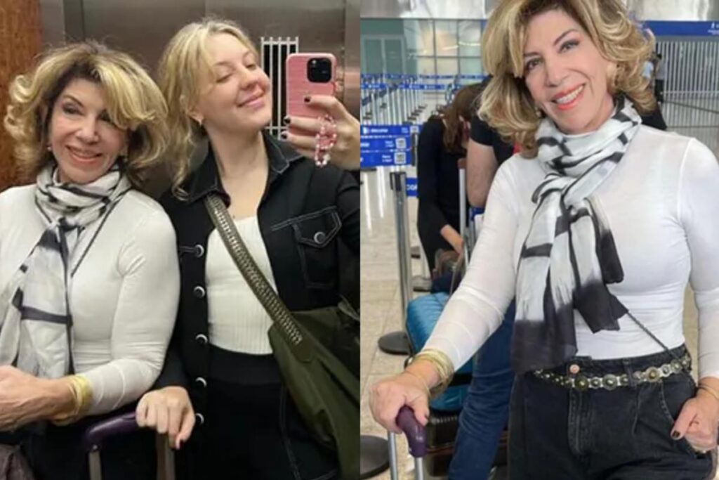 Registros de Silvia durante suas férias ao lado de Ana