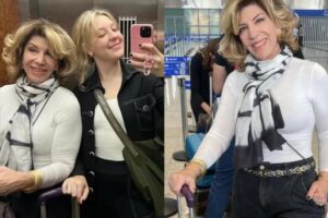Registros de Silvia durante suas férias ao lado de Ana