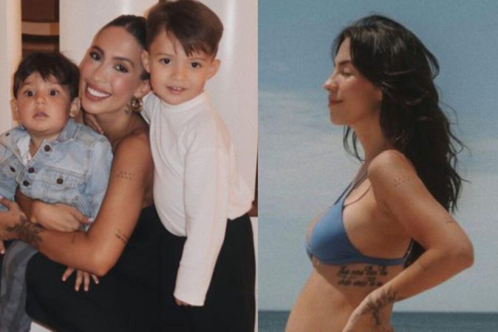 Gabi Brandt conta ao filho que ele irá ganhar um irmão: “Onde que ele está?”