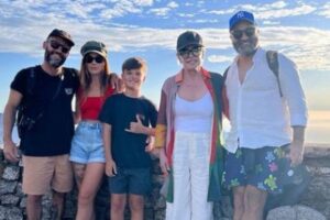 Ana Maria Braga com o namorado Fábio Arruda