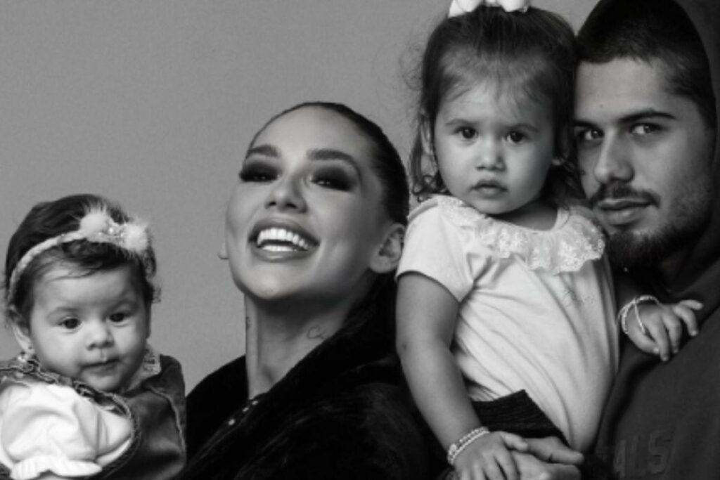 Virginia mostrou o ensaio com a família