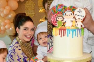 Sabrina Petraglia comemora último mesversário do filho com temática mulçumana