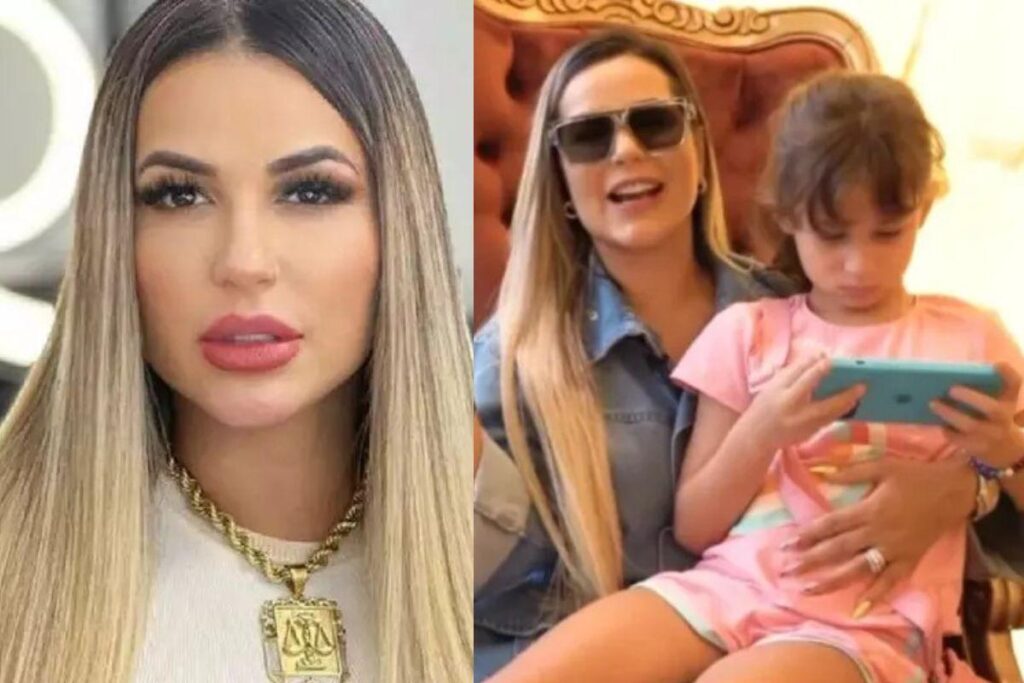 Deolane Bezerra é criticada após mostrar procedimento estético na filha de 6 anos