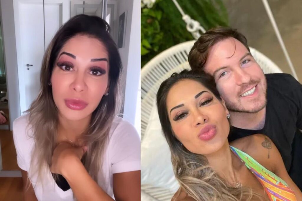 Maíra Cardi mostro o namorado ao lado da filha