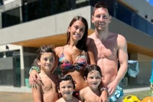 Messi com os pais