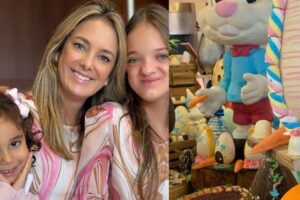 Ticiane Pinheiro ao lado das mulheres da família