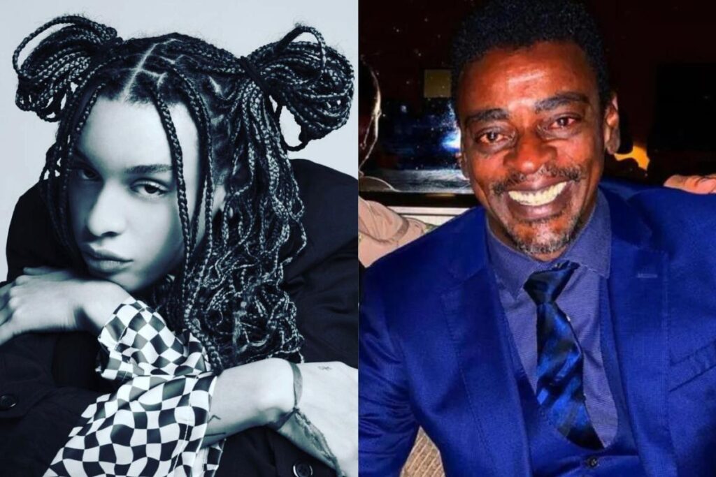 Seu Jorge comemora o aniversário da filha Luz Bella